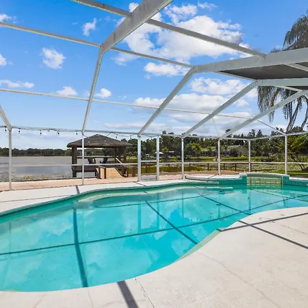 Lake House Westchase Area. Heated Pool Waterfront!